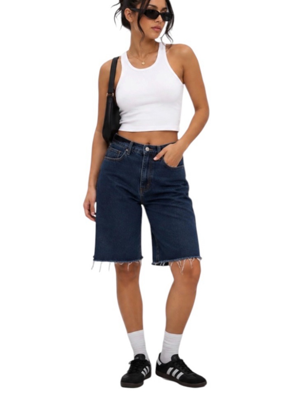 Anine Bing Denim Jorts Size 27 Blue Denim Bermuda Shorts 💙👖